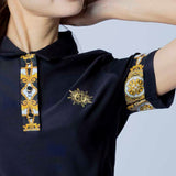 WOMEN’S BAROQUE PATTERN POLO｜A0-2832-11