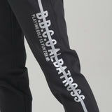 STRETCH LINE PRINT PANTS m｜BLACK（A5-5355-11）