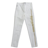 STRETCH LINE PRINT PANTS m｜WHITE（A5-5355-11）