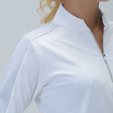 LADY’S HALF ZIP MOCK NECK (LONG SLEEVE)｜A6-1601-11