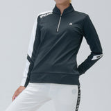 LADY’S HALF ZIP MOCK NECK (LONG SLEEVE)｜A6-1601-11