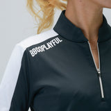 LADY’S HALF ZIP MOCK NECK (LONG SLEEVE)｜A6-1601-11