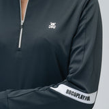 LADY’S HALF ZIP MOCK NECK (LONG SLEEVE)｜A6-1601-11
