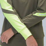 LADY’S HALF ZIP MOCK NECK (LONG SLEEVE)｜A6-1601-11