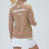 LADY’S HALF ZIP BACK PRINT POLO(LONG SLEEVE)｜A6-1602-11