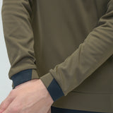MEN’S HALF ZIP BACK PRINT POLO(LONG SLEEVE)｜A5-1602-11