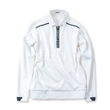 LADY’S HALF ZIP BACK PRINT POLO(LONG SLEEVE)｜A6-1602-11
