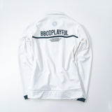 LADY’S HALF ZIP BACK PRINT POLO(LONG SLEEVE)｜A6-1602-11