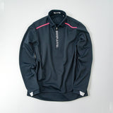 LADY’S HALF ZIP BACK PRINT POLO(LONG SLEEVE)｜A6-1602-11