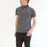 Men's  HALF ZIP MOCK NECK SHORT SLEEVE｜A1-2601-11
