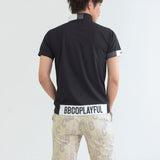 Men's  HALF ZIP MOCK NECK SHORT SLEEVE｜A1-2601-11