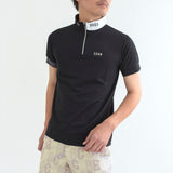 Men's  HALF ZIP MOCK NECK SHORT SLEEVE｜A1-2601-11