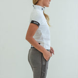 WOMEN’S  HALF ZIP MOCK NECK SHORT SLEEVE｜A2-2601-11