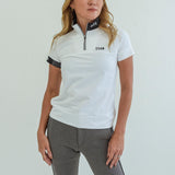 WOMEN’S  HALF ZIP MOCK NECK SHORT SLEEVE｜A2-2601-11
