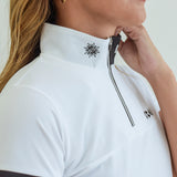 WOMEN’S  HALF ZIP MOCK NECK SHORT SLEEVE｜A2-2601-11