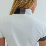 WOMEN’S  HALF ZIP MOCK NECK SHORT SLEEVE｜A2-2601-11