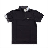 Men's  HALF ZIP MOCK NECK SHORT SLEEVE｜A1-2601-11