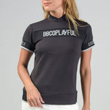 WOMEN’S  BBCO JACQUARD LETTERS MOCK NECK｜A2-2504-11