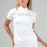 WOMEN’S  BBCO JACQUARD LETTERS MOCK NECK｜A2-2504-11