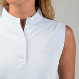 WOMEN’S  BBCO STAND COLLAR SLEEVELESS SHIRT｜A2-2535-11