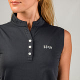 WOMEN’S  BBCO STAND COLLAR SLEEVELESS SHIRT｜A2-2535-11