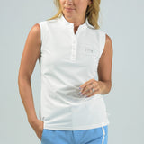 WOMEN’S  BBCO STAND COLLAR SLEEVELESS SHIRT｜A2-2535-11