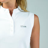 WOMEN’S  BBCO STAND COLLAR SLEEVELESS SHIRT｜A2-2535-11