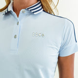 Woman STRIPE COLLAR POLO｜A2-2806-11