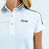 Woman STRIPE COLLAR POLO｜A2-2806-11