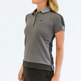 Woman STRIPE COLLAR POLO｜A2-2806-11