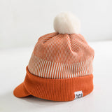 Knit Visor POM BEANIE<br>（A0-0104-11）