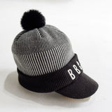 Knit Visor POM BEANIE<br>（A0-0104-11）