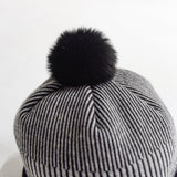 Knit Visor POM BEANIE<br>（A0-0104-11）