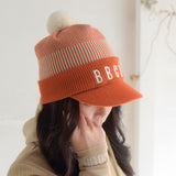 Knit Visor POM BEANIE<br>（A0-0104-11）