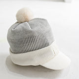 Knit Visor POM BEANIE<br>（A0-0104-11）