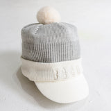 Knit Visor POM BEANIE<br>（A0-0104-11）