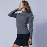 WOMEN’S  BBCO BACK PRINT LONG SLEEVE(MOCK NECK)｜A0-1530-11